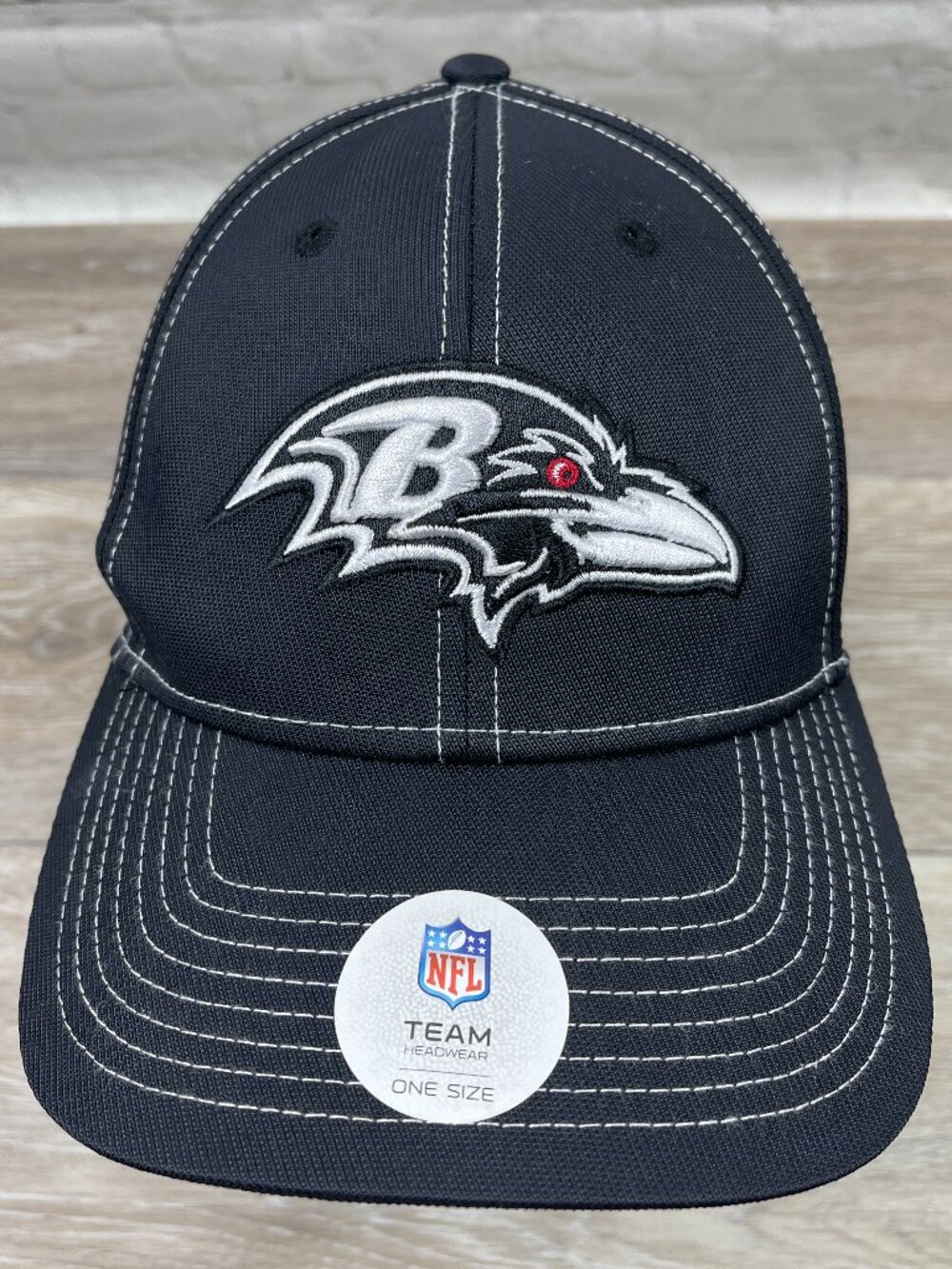 NWOT NFL BALTIMORE RAVENS VELCRO BACK HAT / CAP